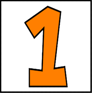 Orange Number 1 